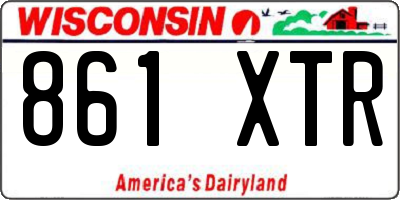 WI license plate 861XTR