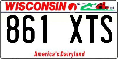 WI license plate 861XTS