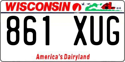 WI license plate 861XUG