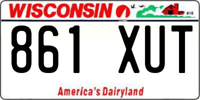 WI license plate 861XUT