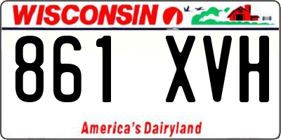 WI license plate 861XVH