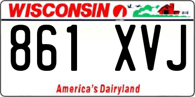 WI license plate 861XVJ