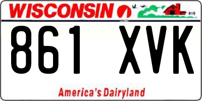 WI license plate 861XVK