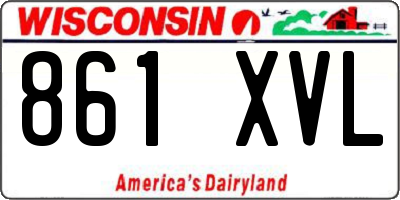 WI license plate 861XVL