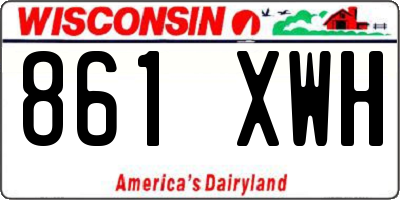 WI license plate 861XWH