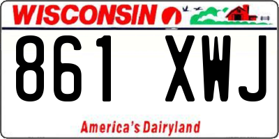 WI license plate 861XWJ