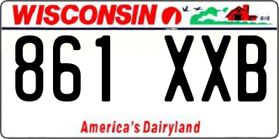 WI license plate 861XXB