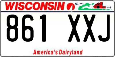 WI license plate 861XXJ