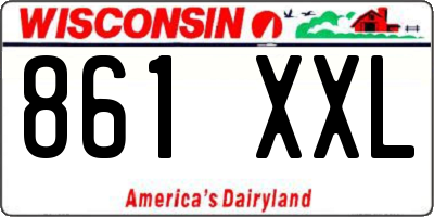 WI license plate 861XXL