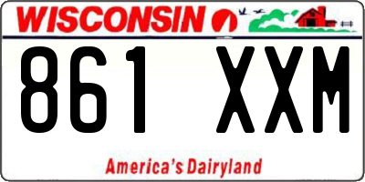 WI license plate 861XXM