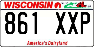 WI license plate 861XXP