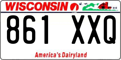 WI license plate 861XXQ