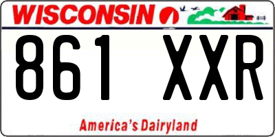 WI license plate 861XXR