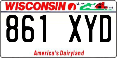 WI license plate 861XYD
