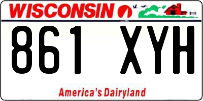 WI license plate 861XYH