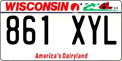 WI license plate 861XYL