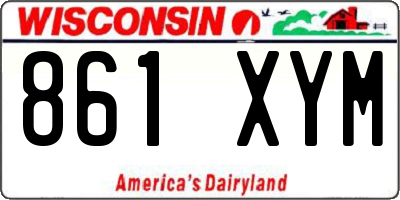 WI license plate 861XYM