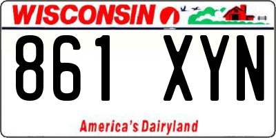 WI license plate 861XYN