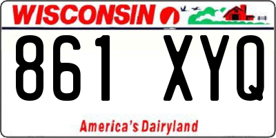 WI license plate 861XYQ
