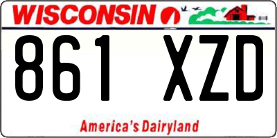 WI license plate 861XZD
