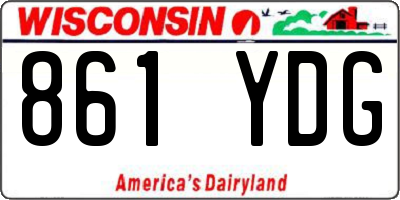 WI license plate 861YDG