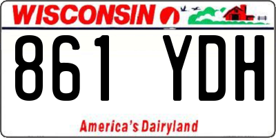 WI license plate 861YDH