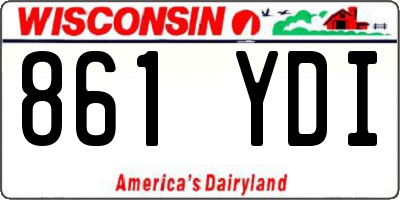 WI license plate 861YDI