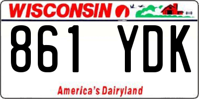 WI license plate 861YDK
