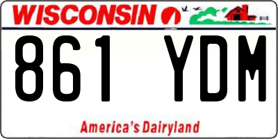 WI license plate 861YDM