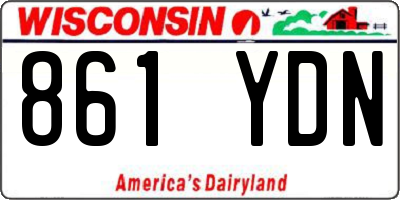 WI license plate 861YDN
