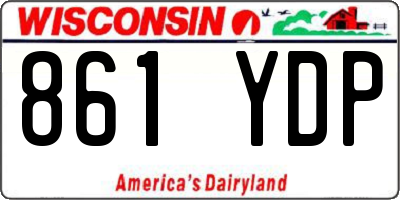WI license plate 861YDP