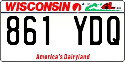 WI license plate 861YDQ
