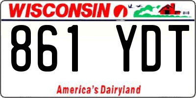 WI license plate 861YDT