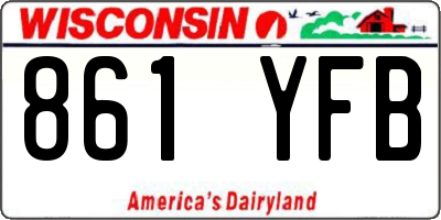 WI license plate 861YFB
