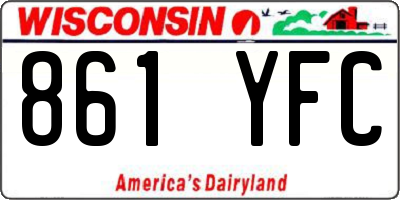 WI license plate 861YFC