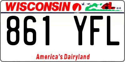 WI license plate 861YFL