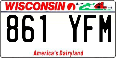 WI license plate 861YFM