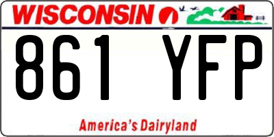WI license plate 861YFP