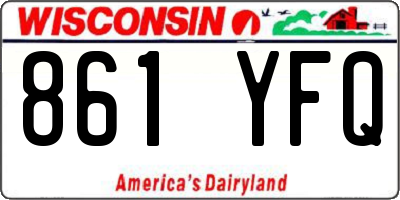 WI license plate 861YFQ