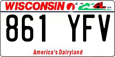 WI license plate 861YFV