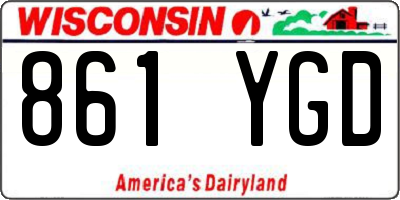 WI license plate 861YGD