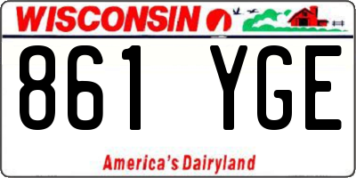 WI license plate 861YGE