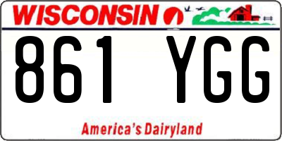 WI license plate 861YGG