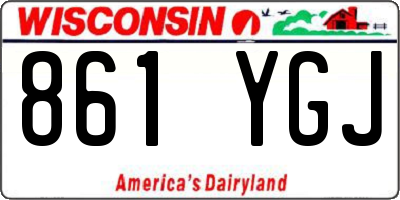 WI license plate 861YGJ