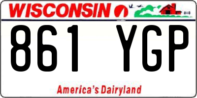 WI license plate 861YGP