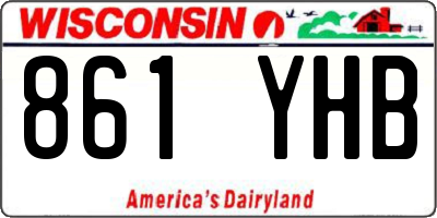 WI license plate 861YHB