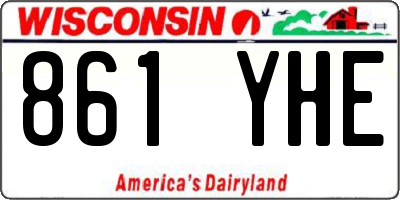 WI license plate 861YHE