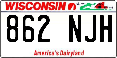 WI license plate 862NJH