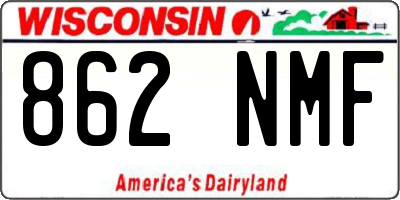 WI license plate 862NMF