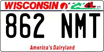 WI license plate 862NMT